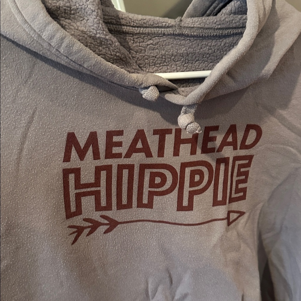 Meathead hippie cropped hoodie